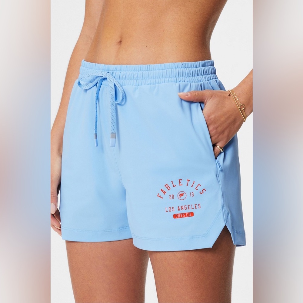 FABLETICS The One Short 3'' in Bali Blue Graphic Size XL (Based on measurements)